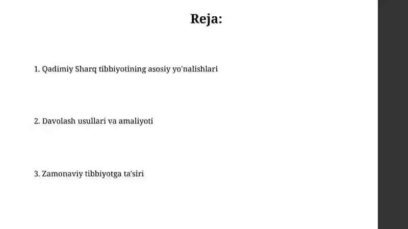 Qadimiy Sharq Tibbiyotining Asosiy Yo'nalishlari 2