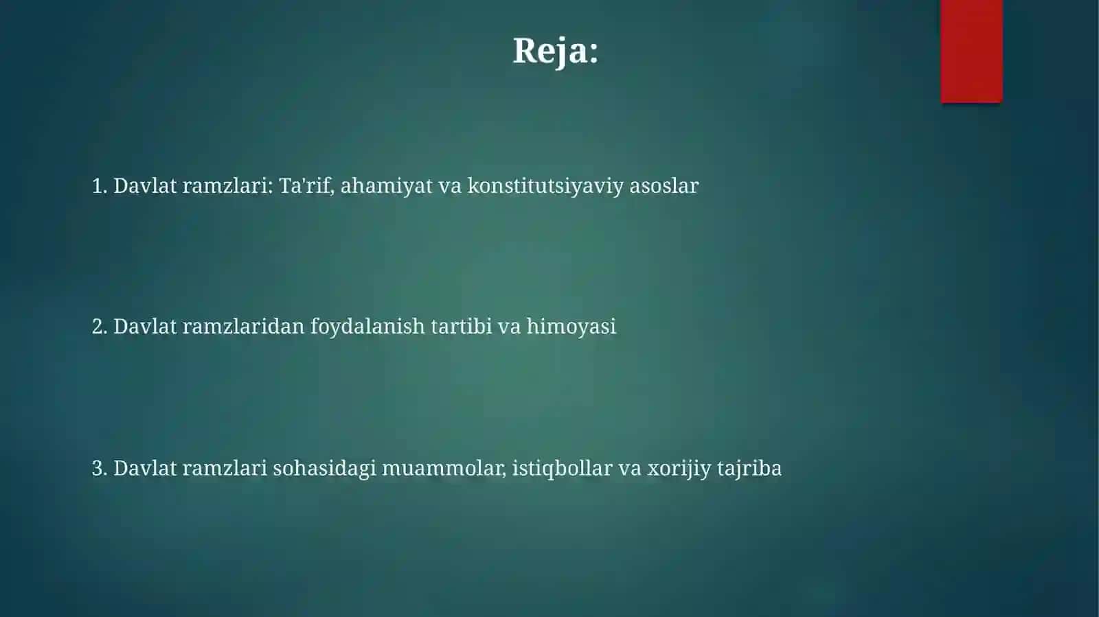 Davlat ramzlarining konstitutsiyaviy maqomi 2