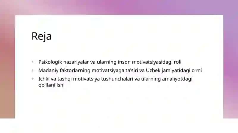 Mativatsiyaning psixologik nazariyalari 2