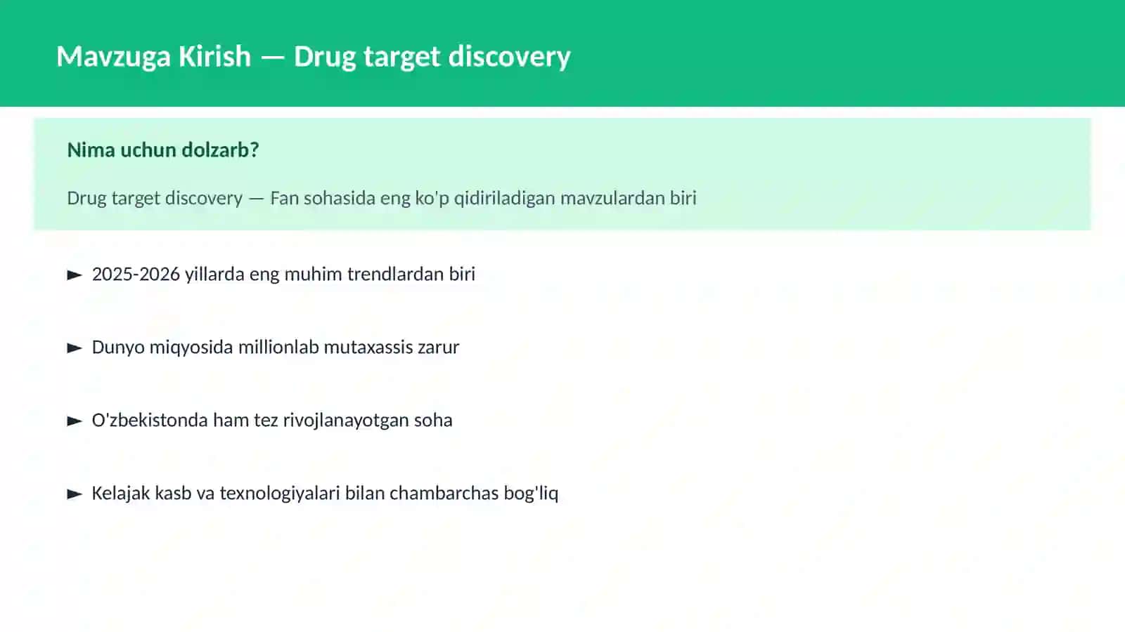 Drug target discovery 2