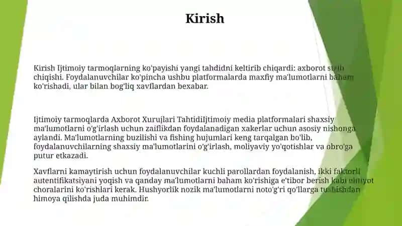 Ijtimoiy Tarmoqlarda Axborot Xurujlari Tahtidi 2