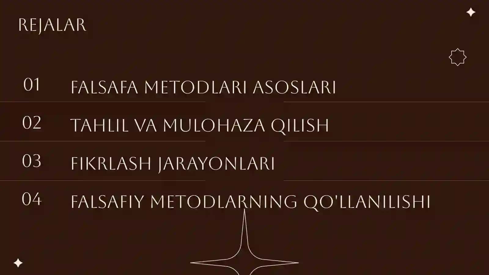 Falsaviy metodlar 2