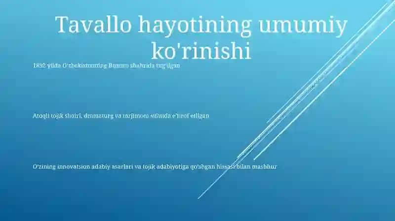 Tavallo Jadid Hayoti Va Ijodi 2