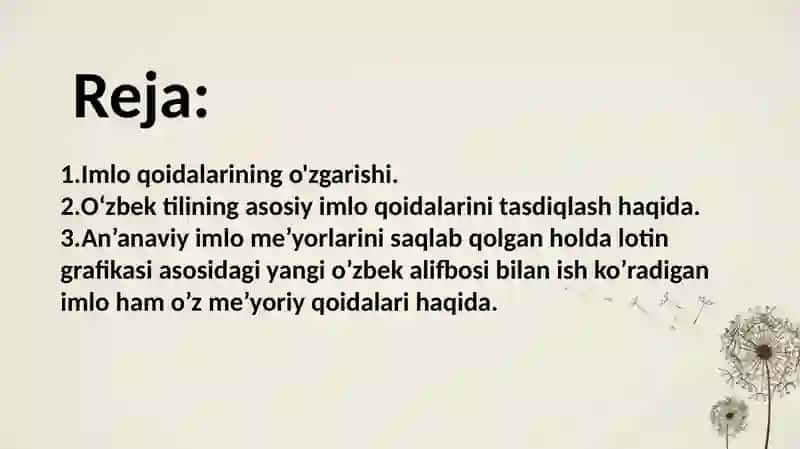 Ta‘lim bo'g'inlarida imlo qoidalarining berilishi. 2