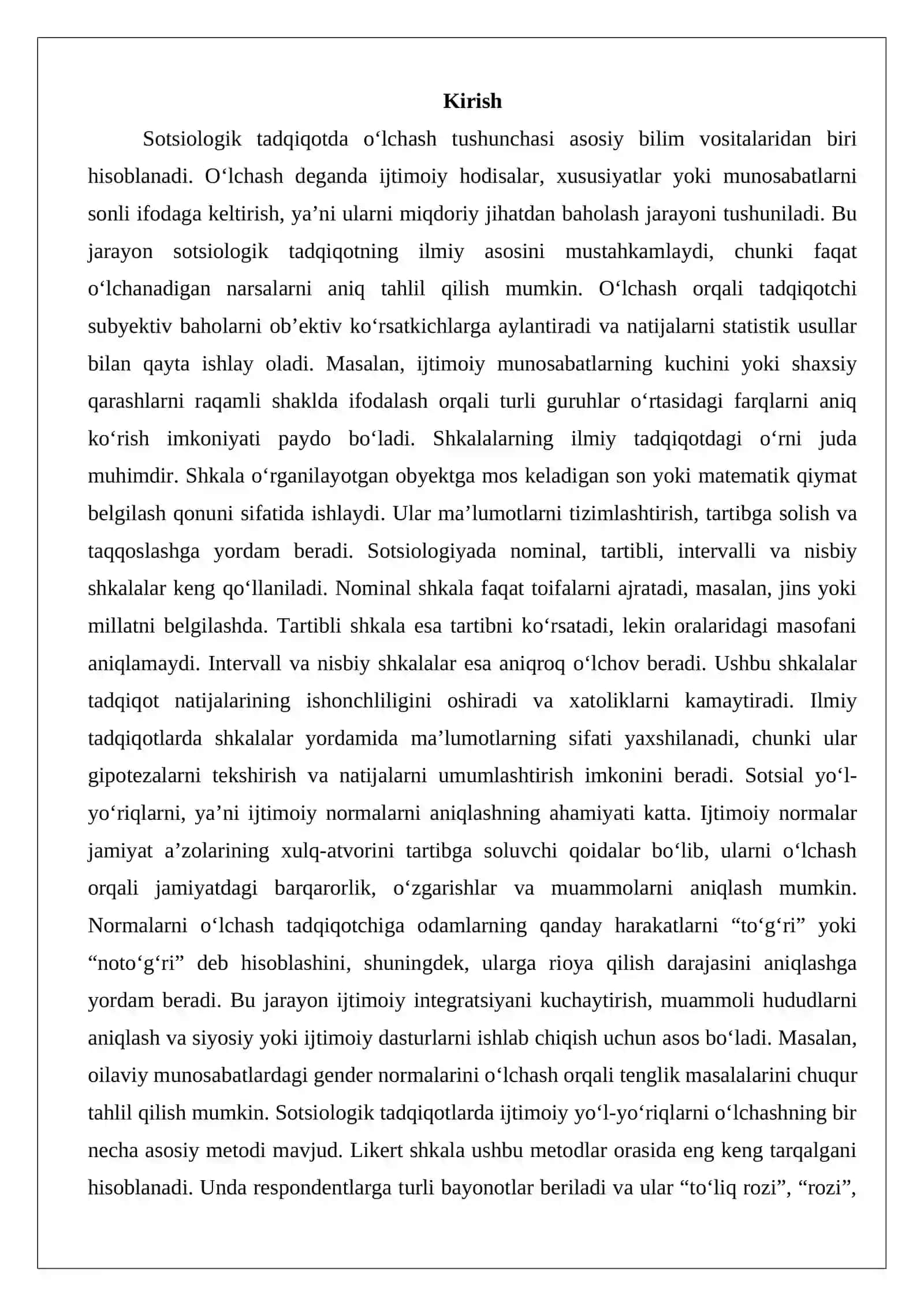 Sotsiologik tadqiqotda shkalalar va metodlar 2