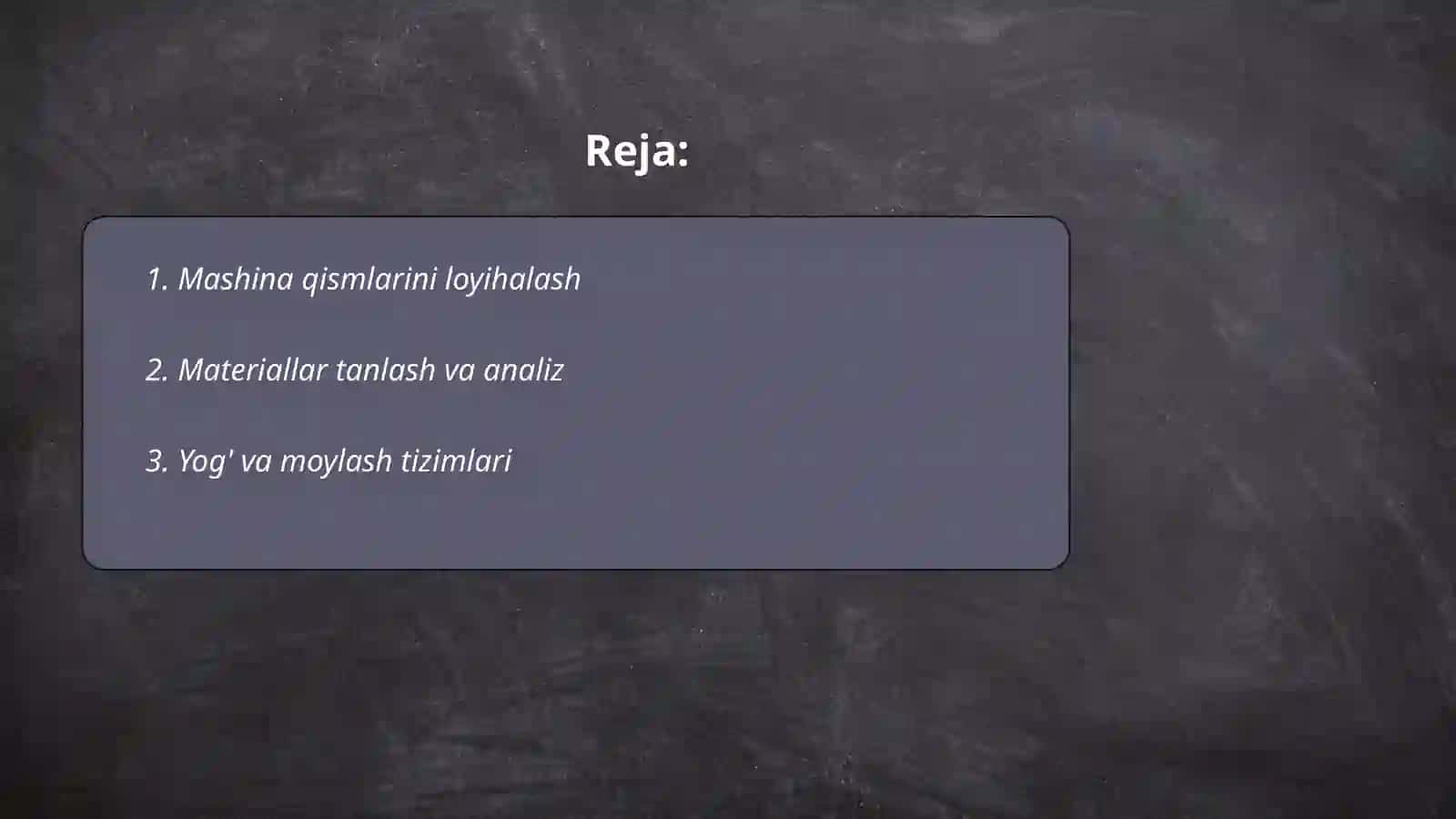 Mashinalarni konstruksiyalash 2