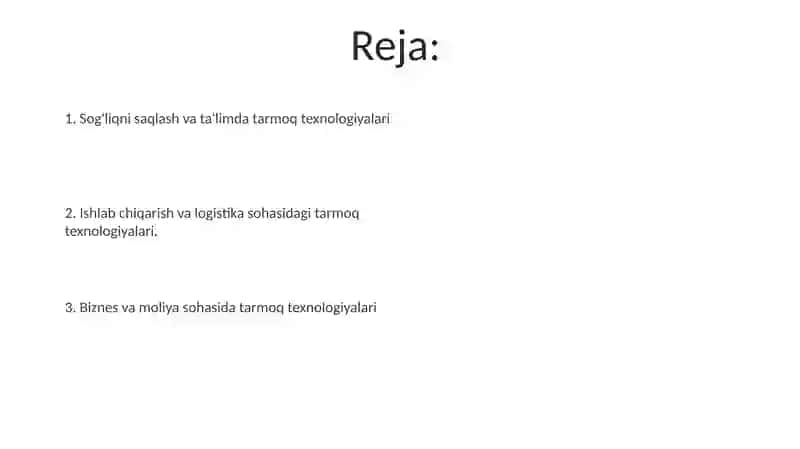 Tarmoq texnologiyalari 2