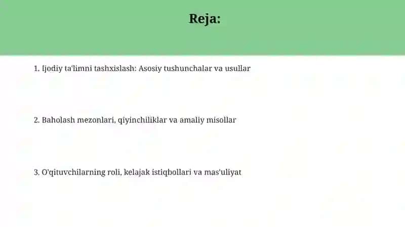 Kreativtaʼlimolganliknitashxisetishiningmohiyati 2