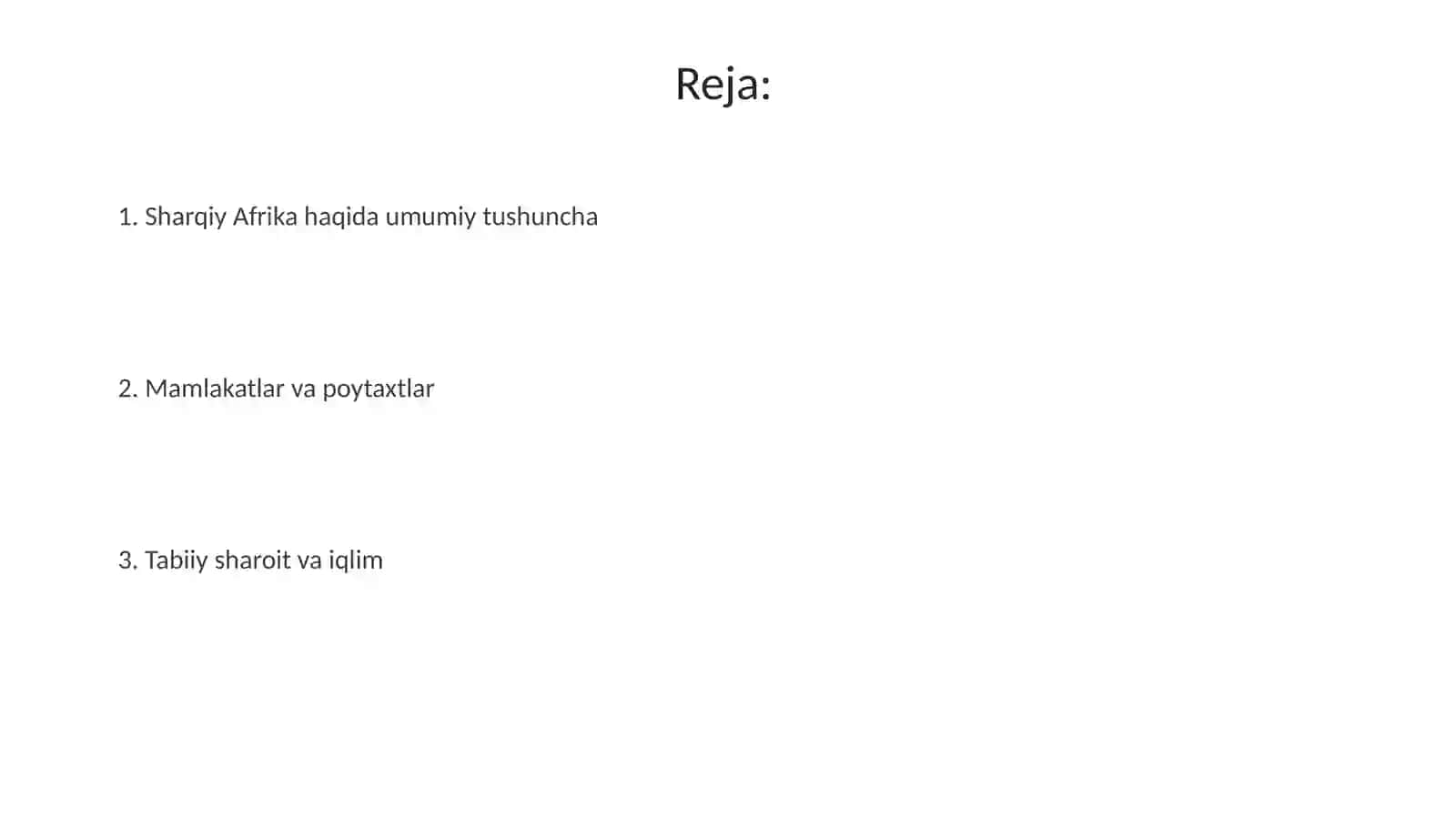 Sharqiy Afrikasubrigionlari 2