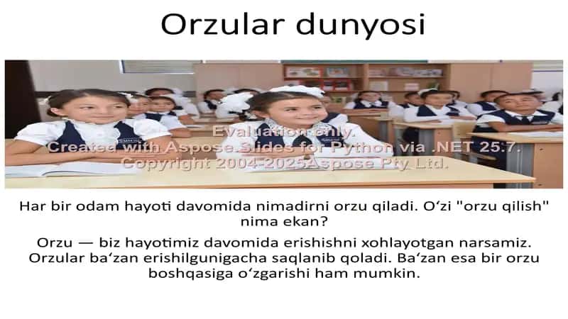 Orzular dunyosi 2