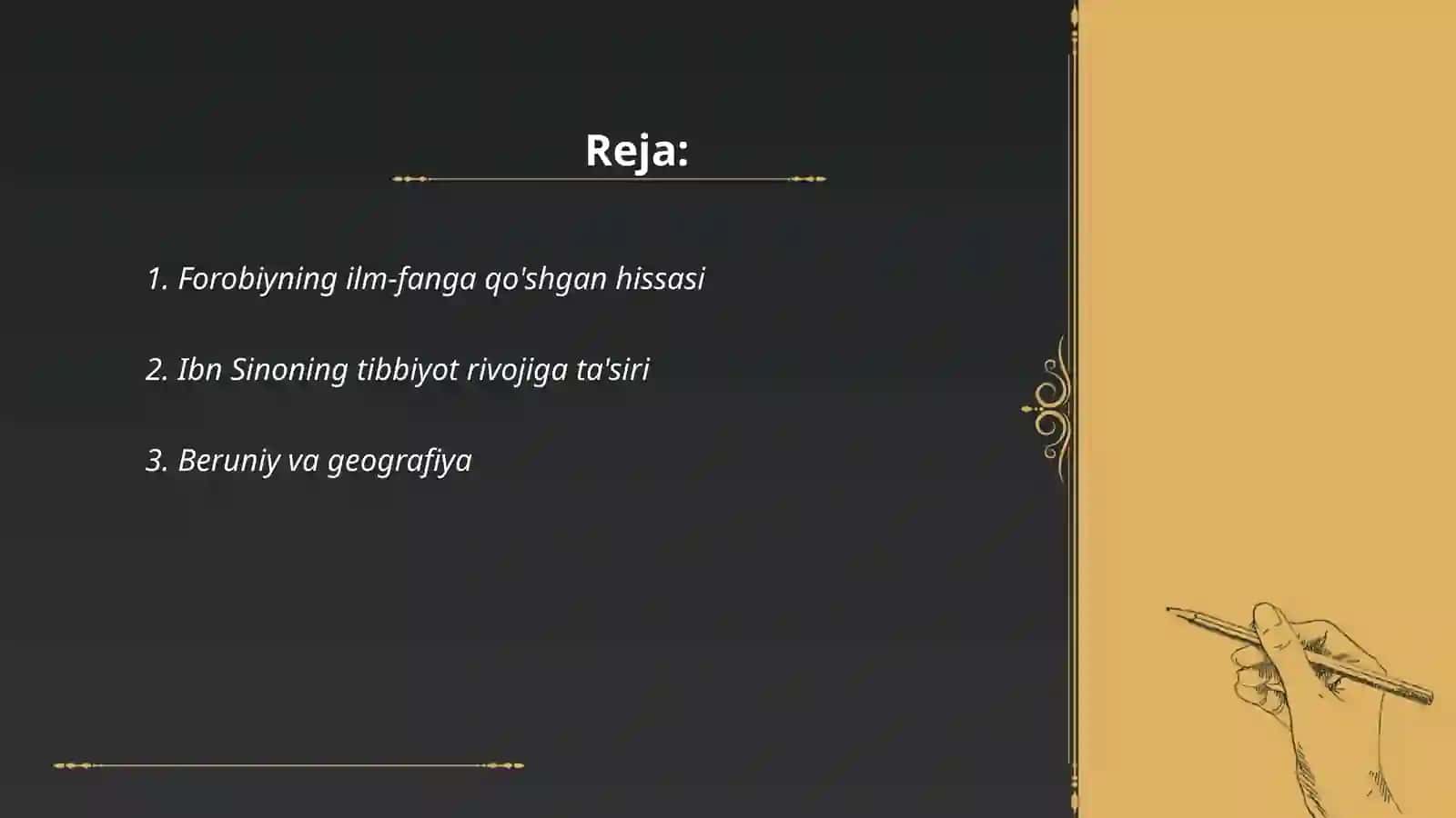 Forobiyning ilm-fanga qo'shgan hissasi 2