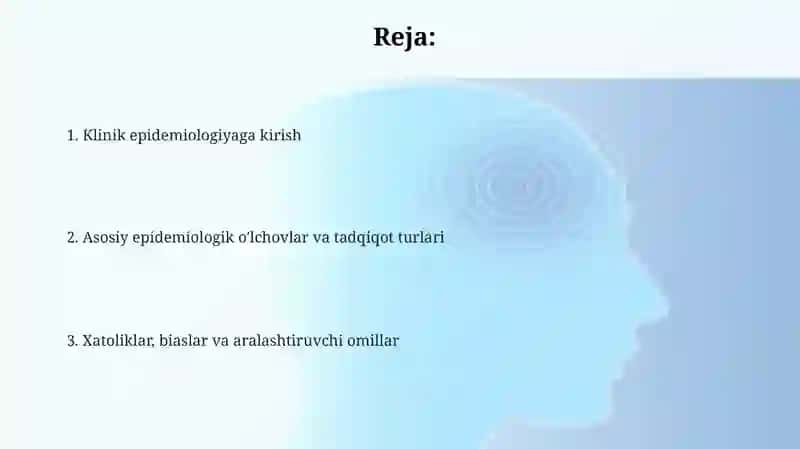 Klinik epidemiologiya asoslari 2