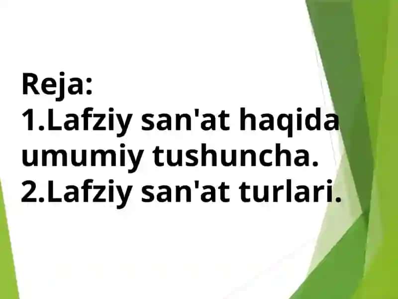 Lafziy    san'atlar 2