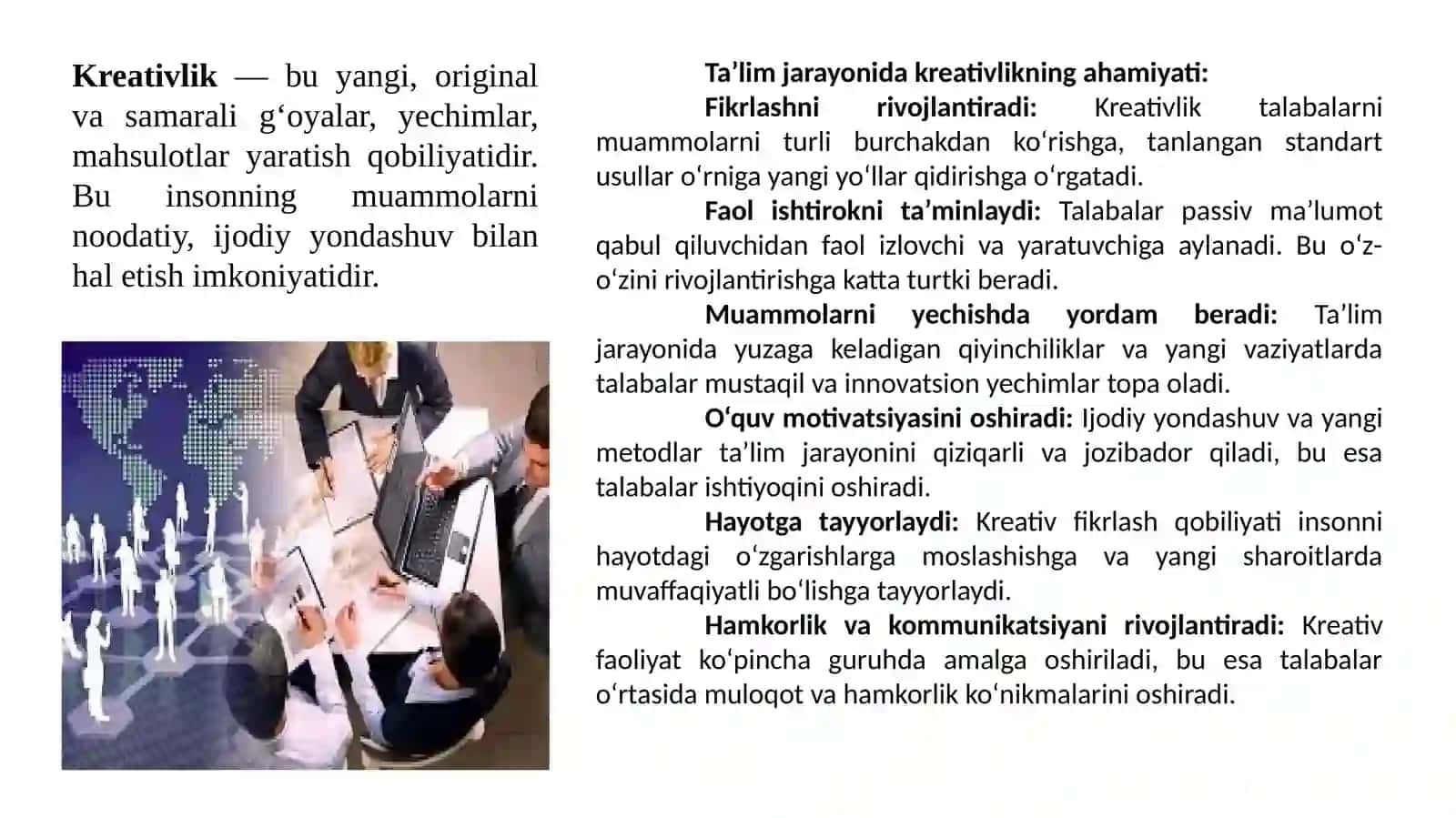 Didaktik ta’minotni yaratishga kreativ yondashish 2