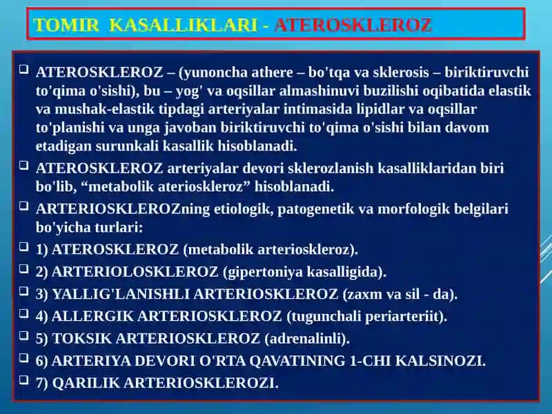 Ateroskleroz va Gipertoniya kasalligi 2