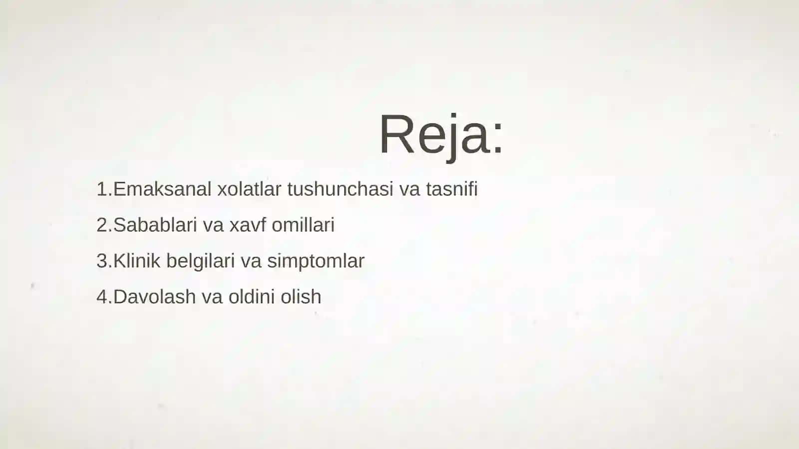 Emaksanal xolatlar 2