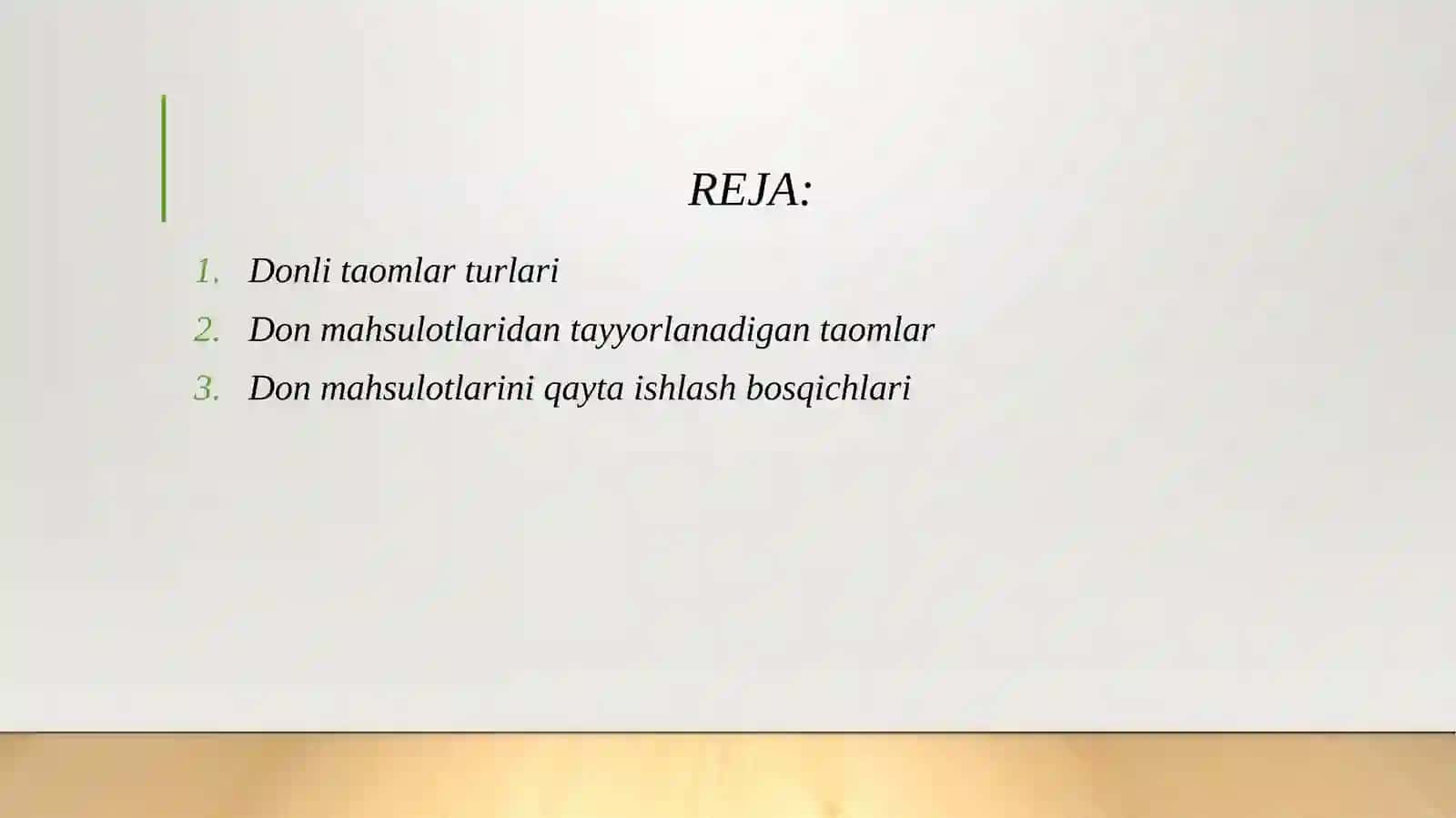 Don va don maxsulotlaridan taom tayorlash 2