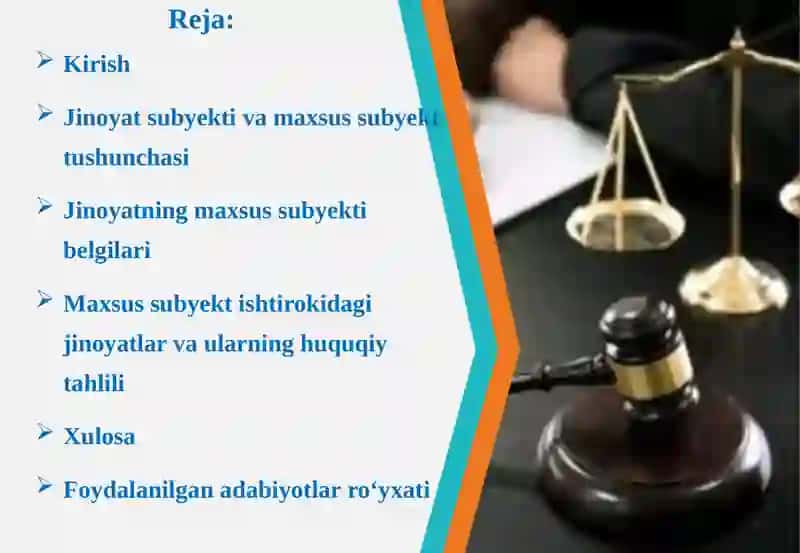 Jinoyatning maxsus subyekti 2