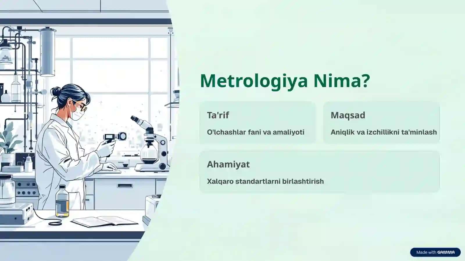 Metrologiya: O'lchash Tizimlari va Standartlar 2