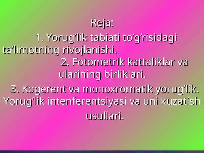 Yorug'lik 2