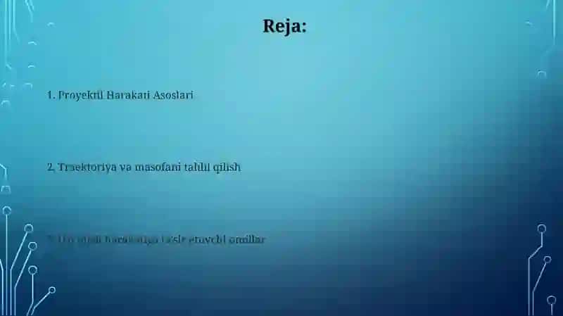 Proyektil Harakati Asoslari 2