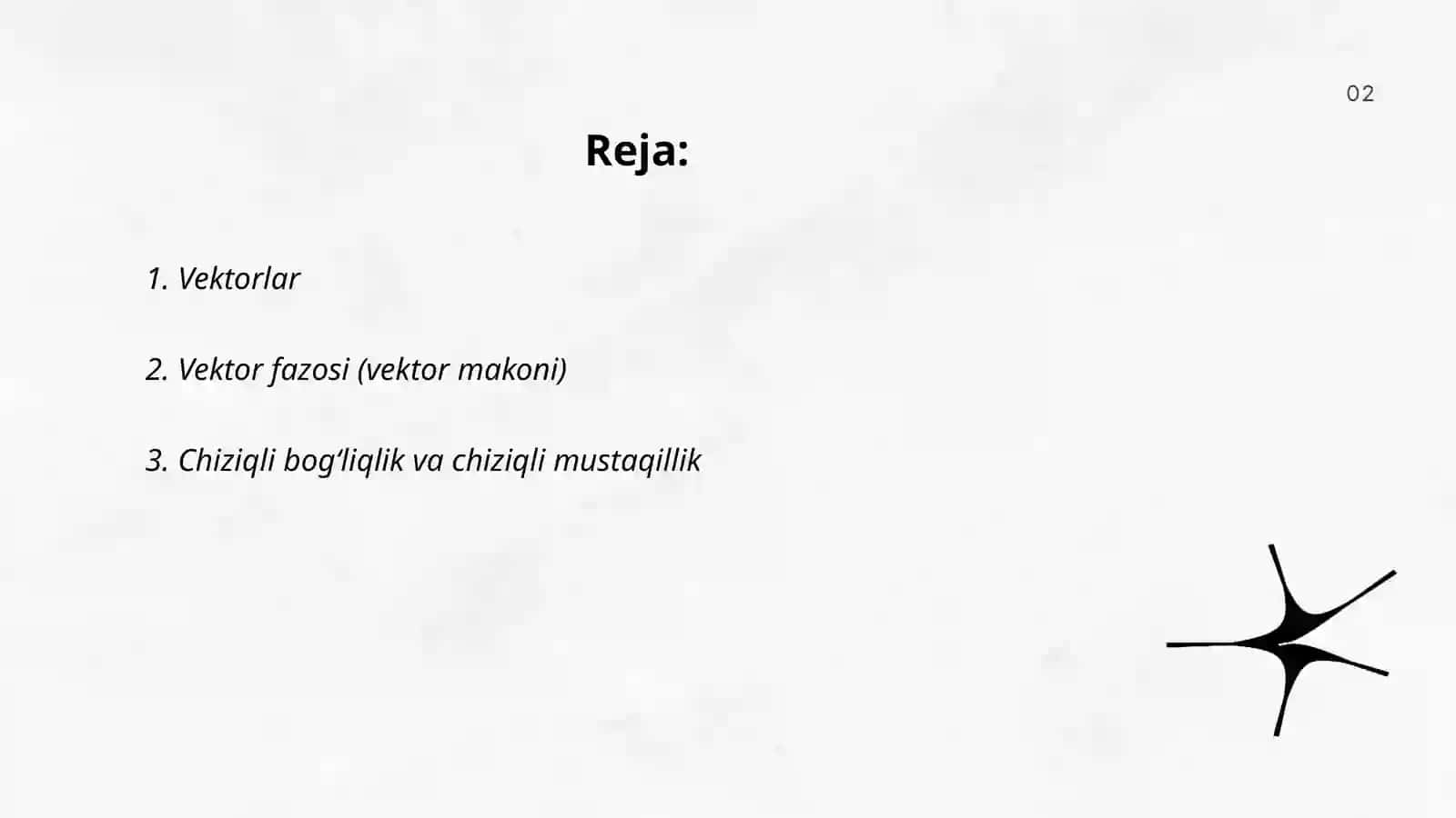 Chiziqli algebra elementlari 2