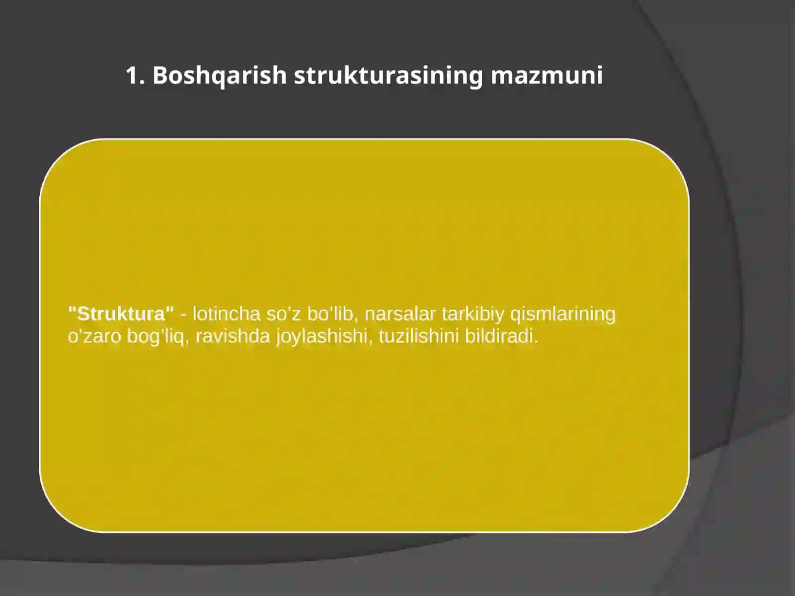 Boshqaruvning tashkiliy strukturalari 2