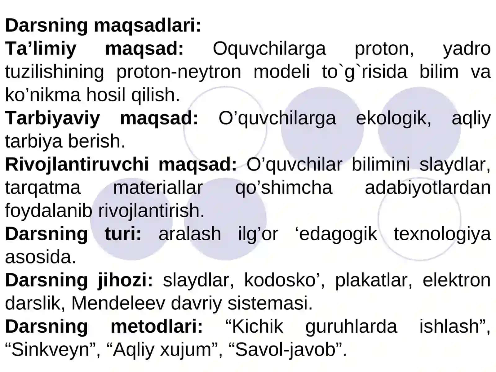 Atom yadrosining tuzilishi 2