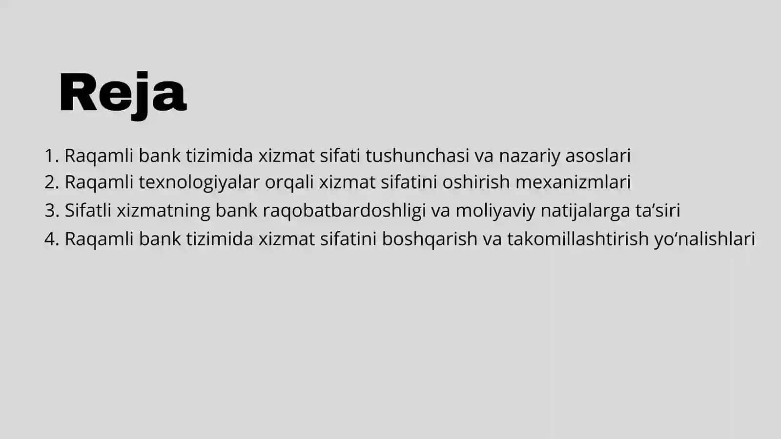 Sifatli Xizmat Bank Muvaffaqiyati 2