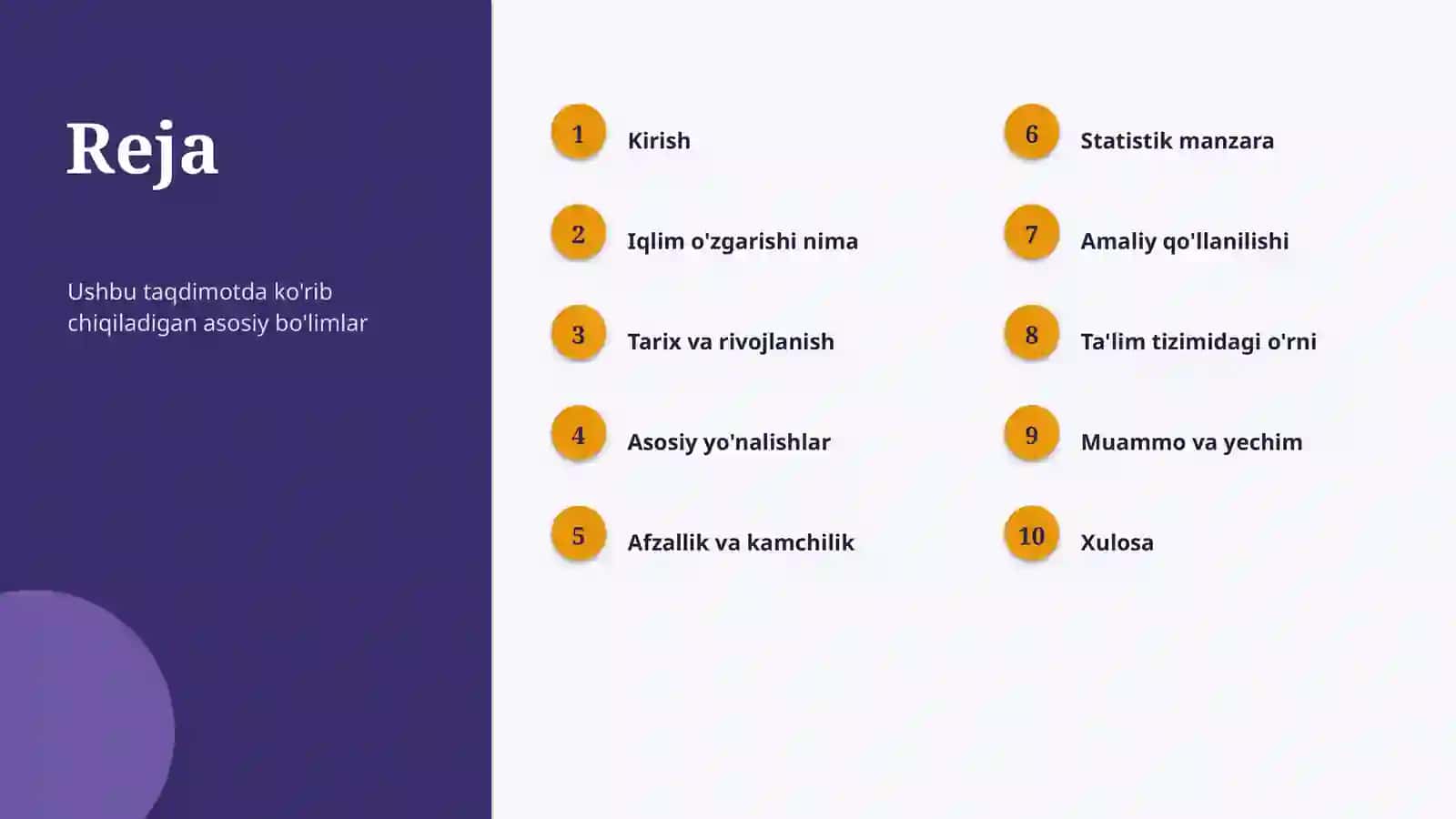 Ta'limga o'zgarishi 2