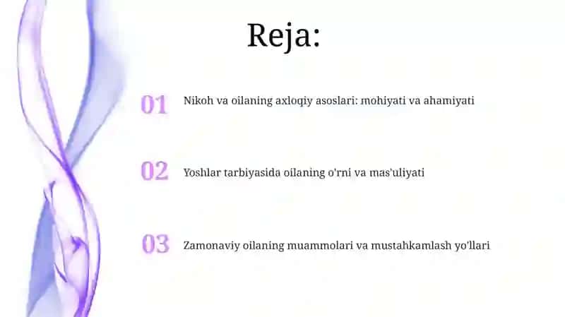 Nikoh va oilaning axloqiy asoslari 2