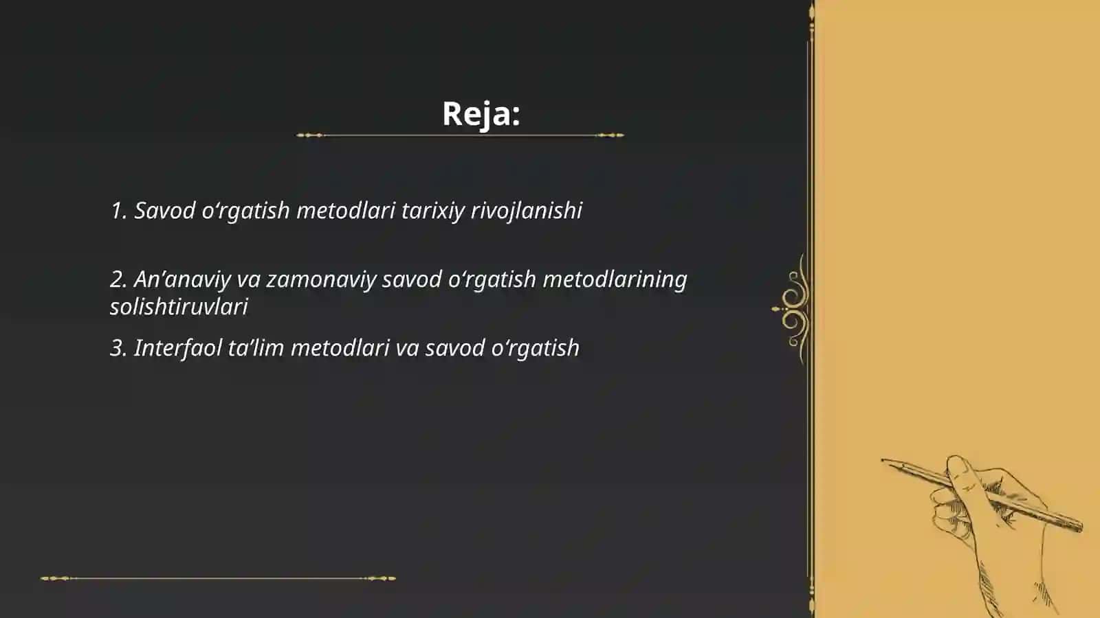 Savod oʻrgatish metodlariga qiyosiy tanqidiy tahlil 2