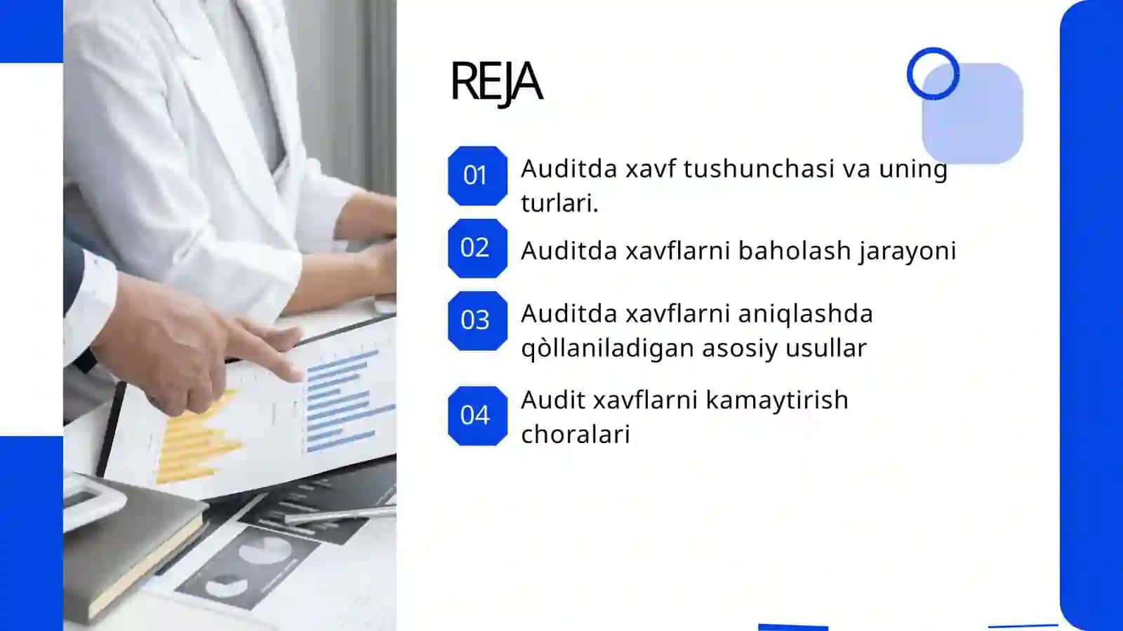 AUDITDA XAVFLARNI BAHOLASH USULLARI 2