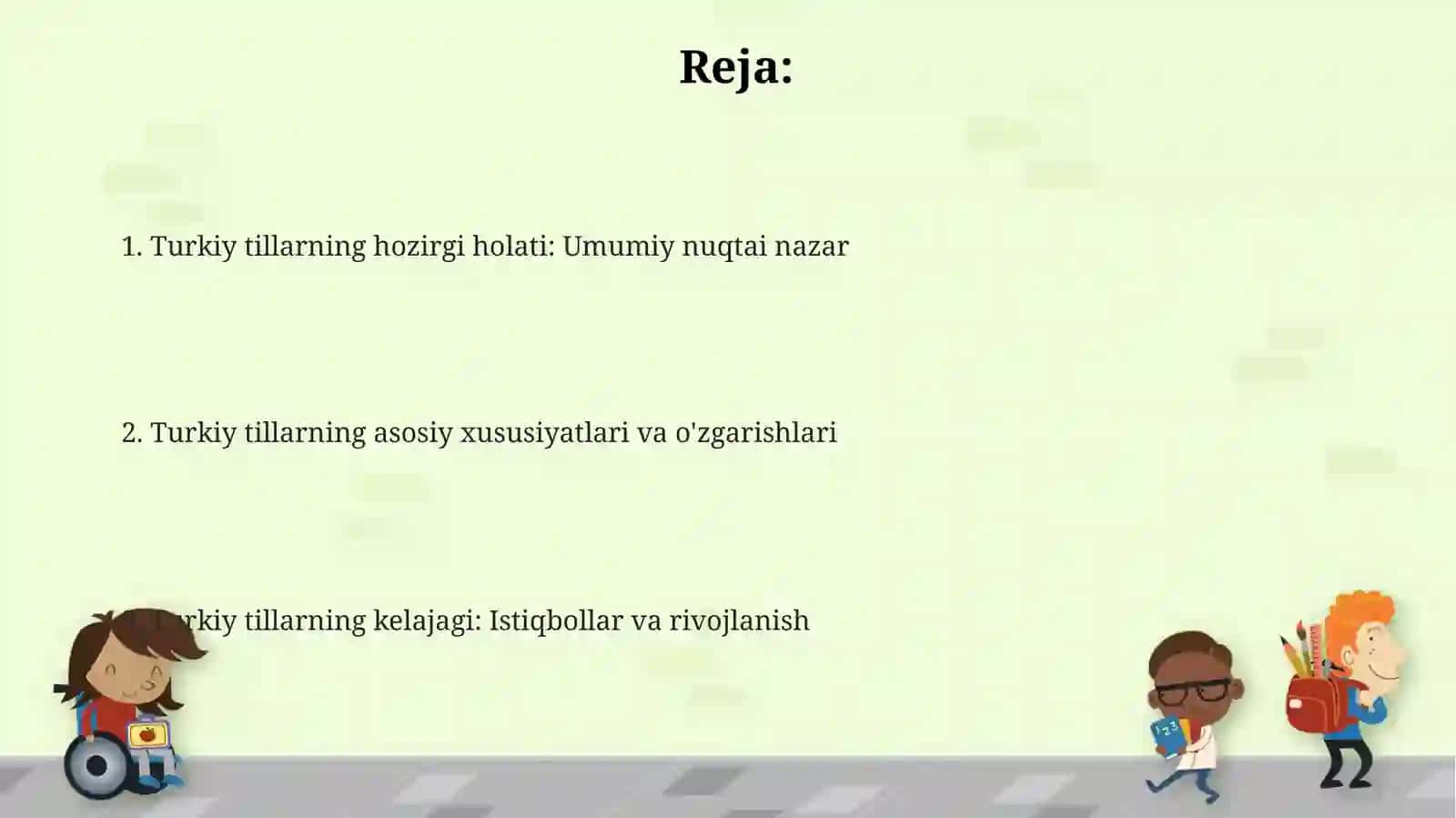 Turkiytillarning xozrgitaraqqiyotdarajasi 2