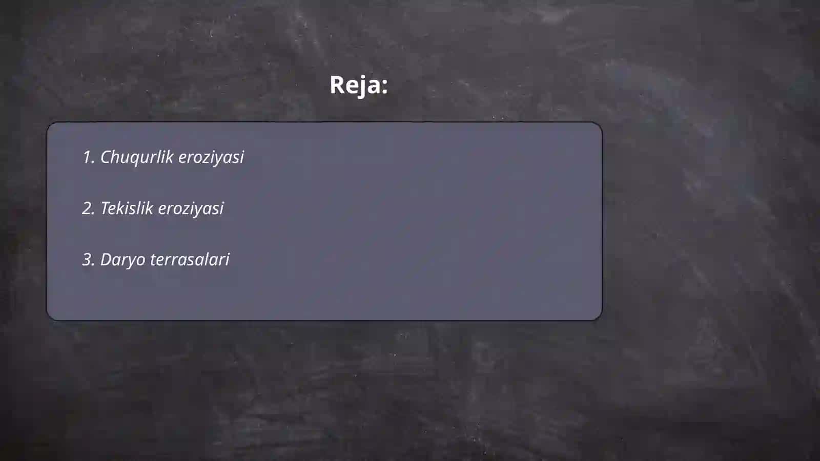 Egzogen jarayonlar 2