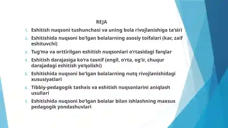 Eshitishida nuqsoni bo‘lgan bolalar tasnifi 2