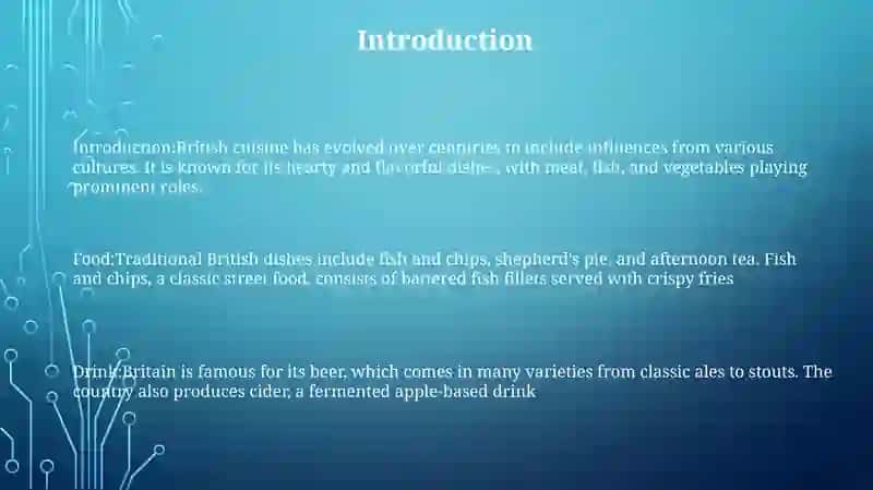 Food And Drink In Britain 2
