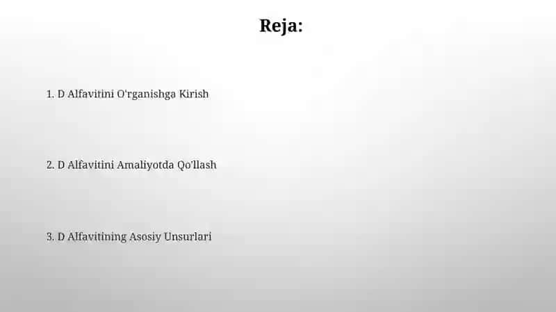 D harfini o'rgatish 2