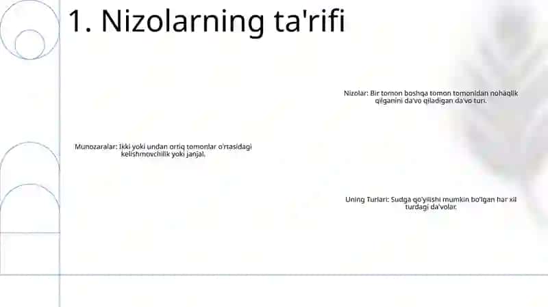 Nizolar Va Uning Turlari 2