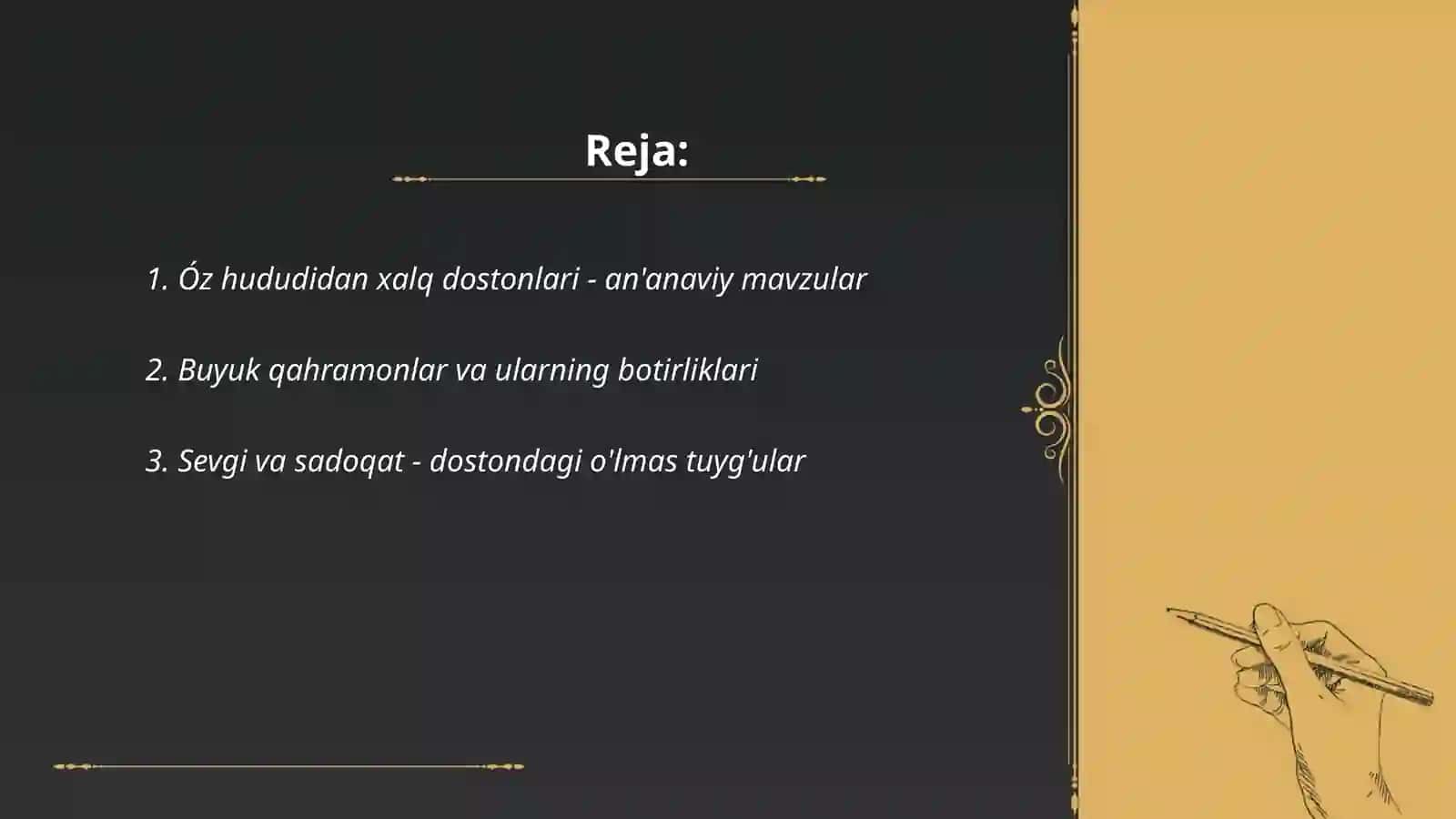 Óz hududidan xalq dostonlari 2