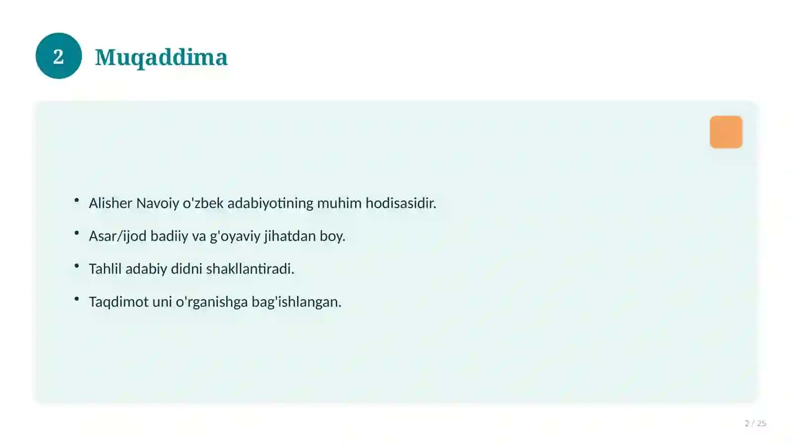 Alisher Navoiy Ilmiy-adabiy tahlil 2