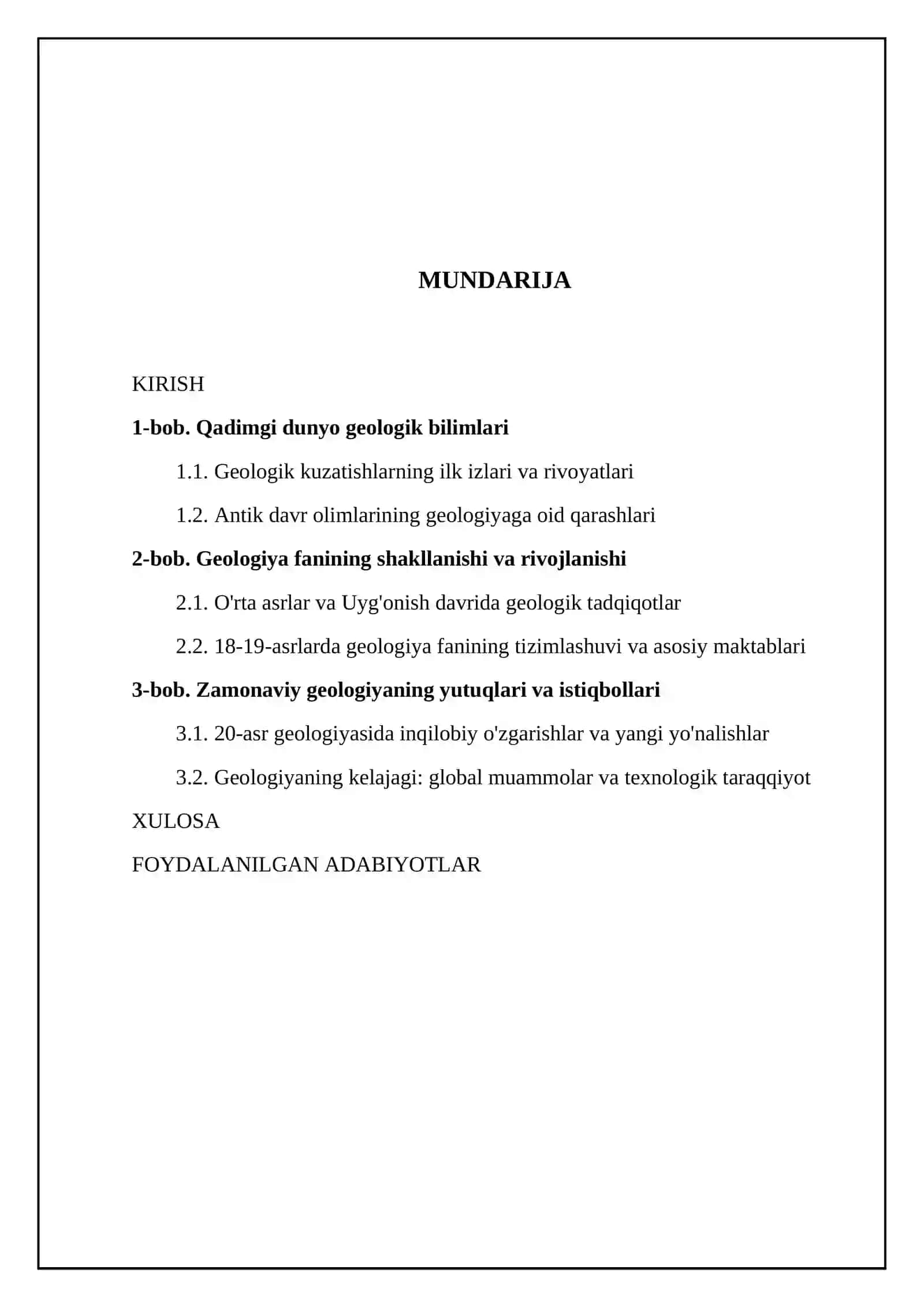Geologiya fanining rivojlanish tarixi 2