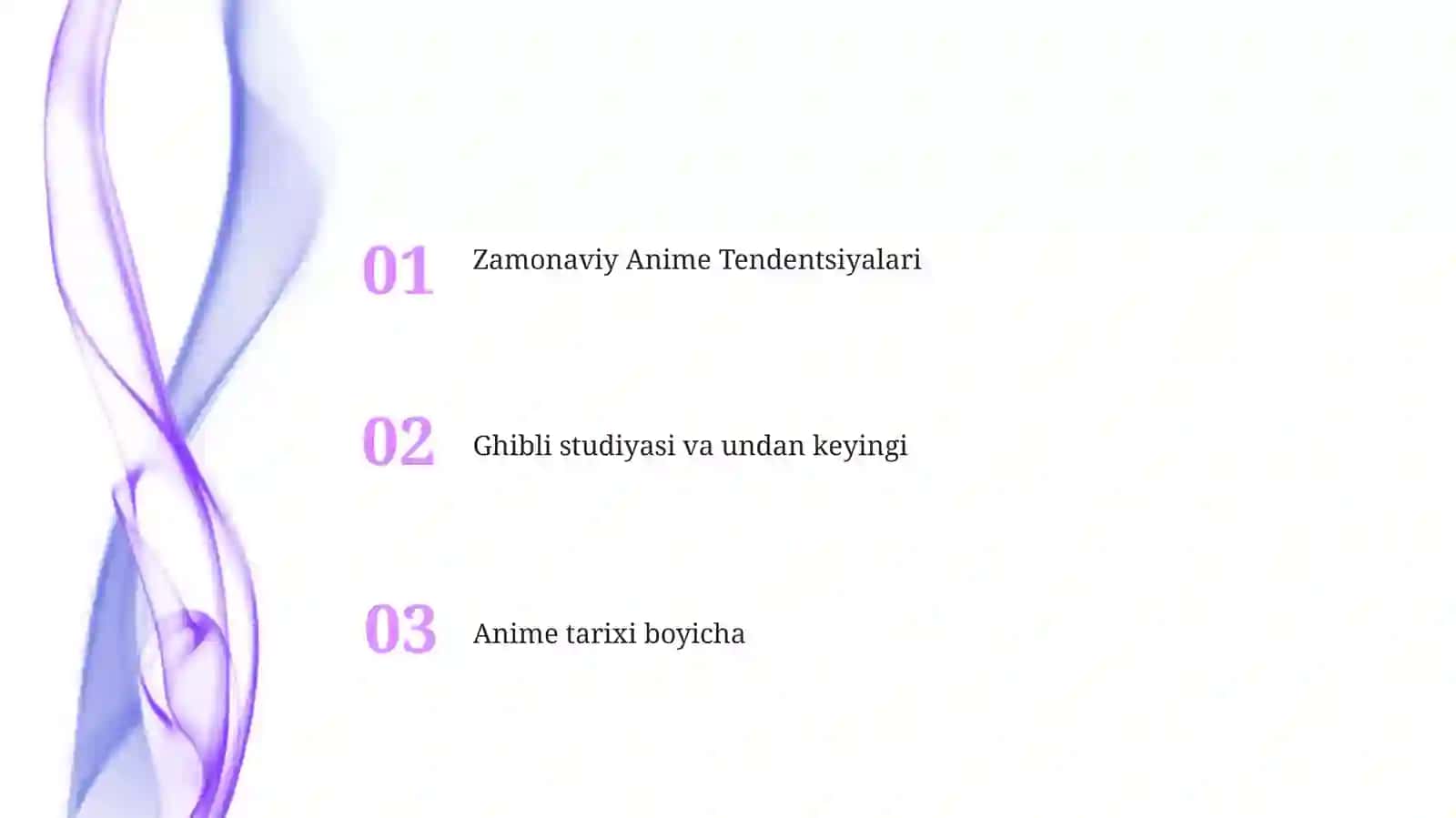 Zamonaviy Anime Tendentsiyalari 2