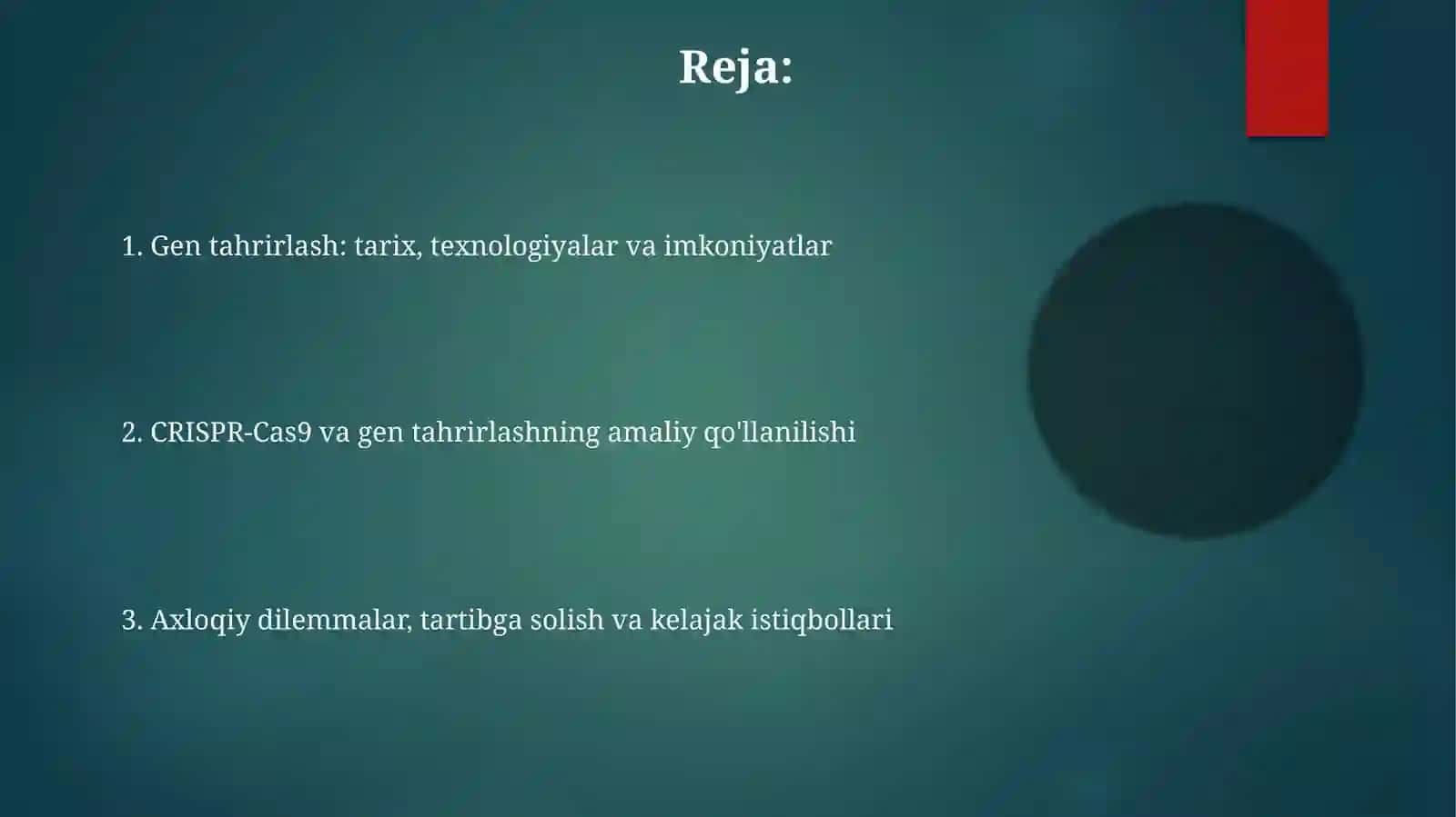Genlarni tahrirlash 2