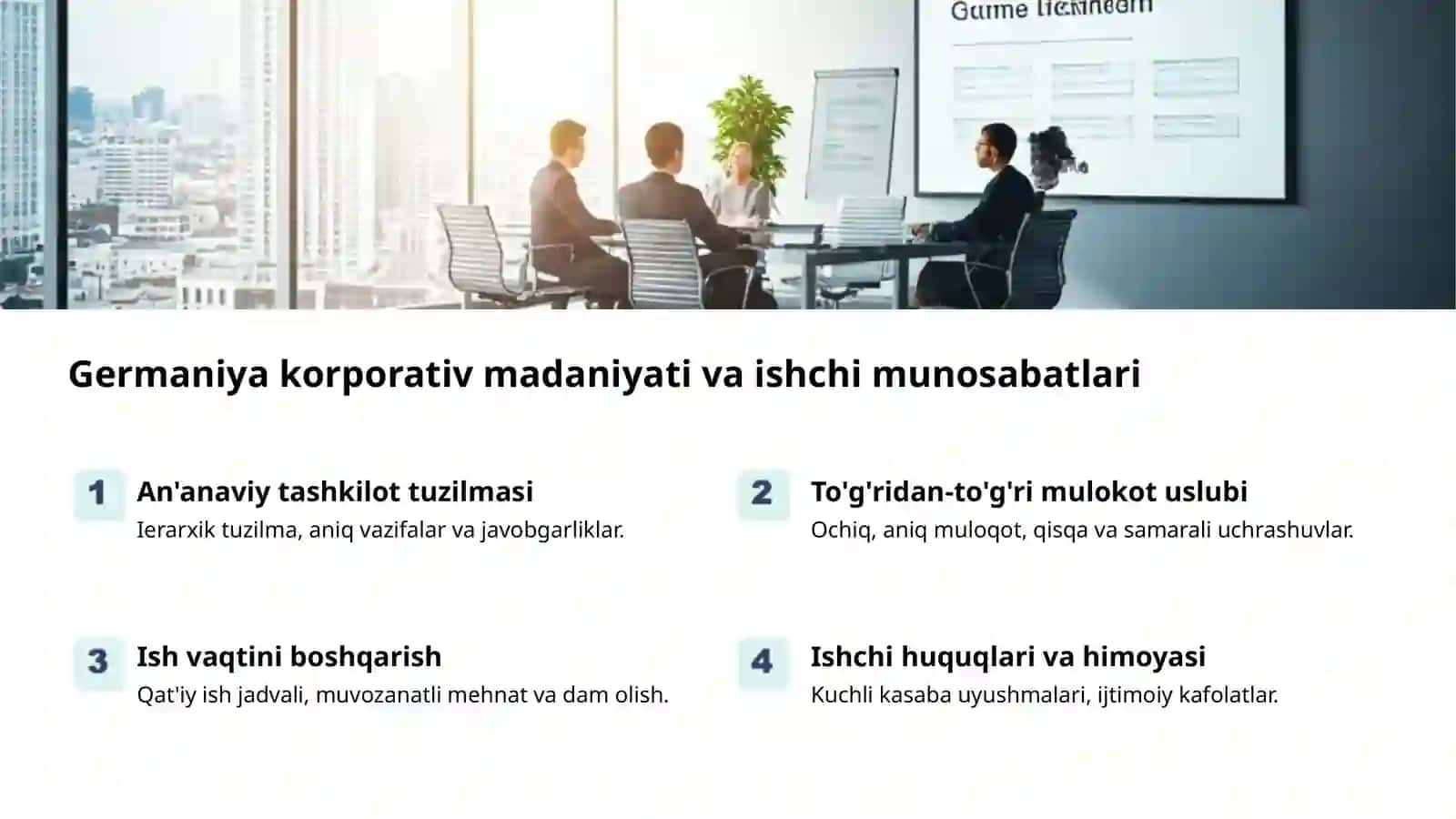 Germaniya menejment madaniyati: An'analar va samaradorlik 2