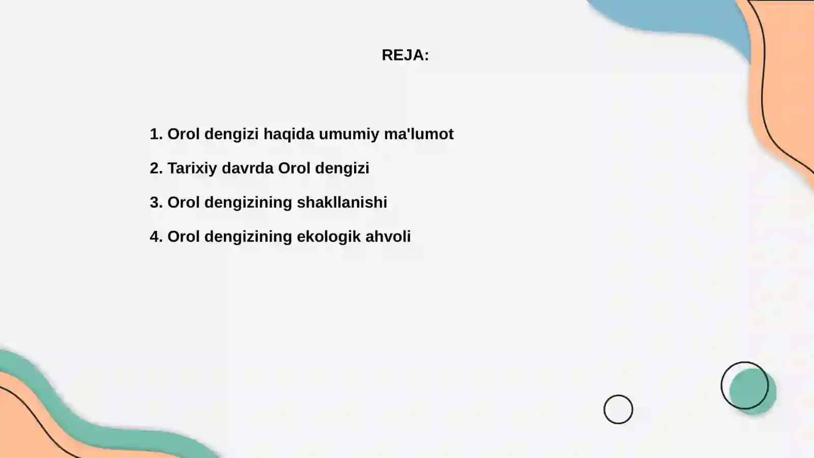 Orol dengizi haqida tarixiy ma'lumotlar 2