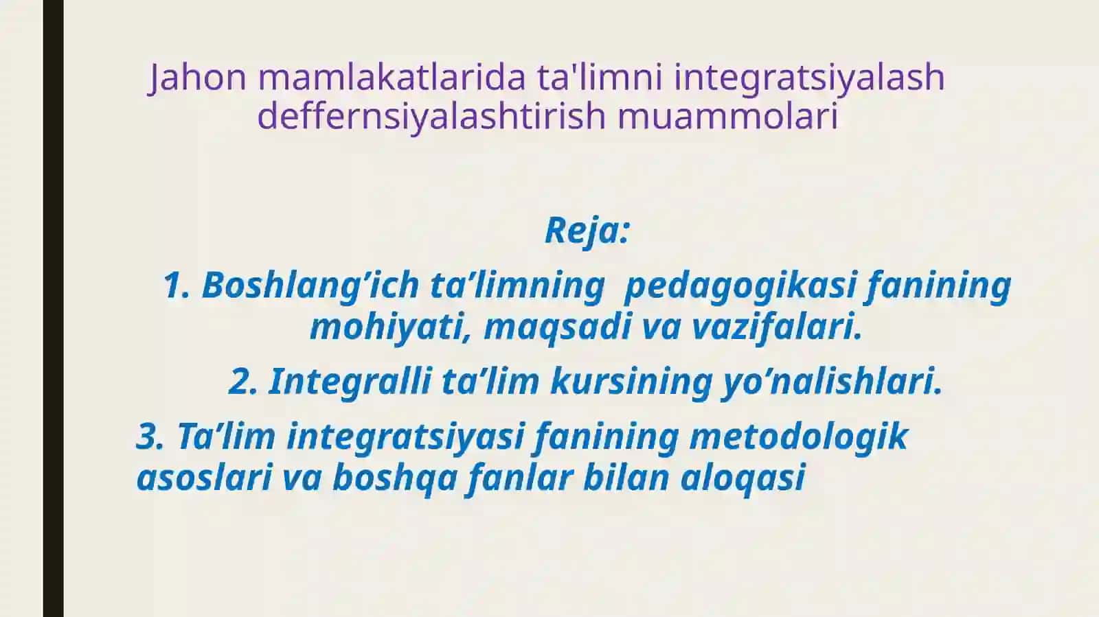 KOMPARATIVISTIK PEDAGOGIKA FANI 2