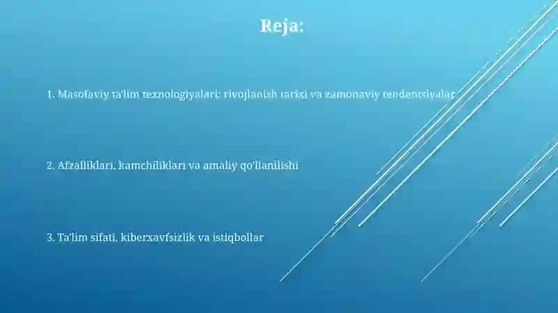 Masofaviy oʻqitish texnologiyalari 2