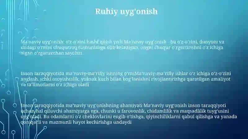 Ma'naviy-Ma’rifiy Ishlar 2