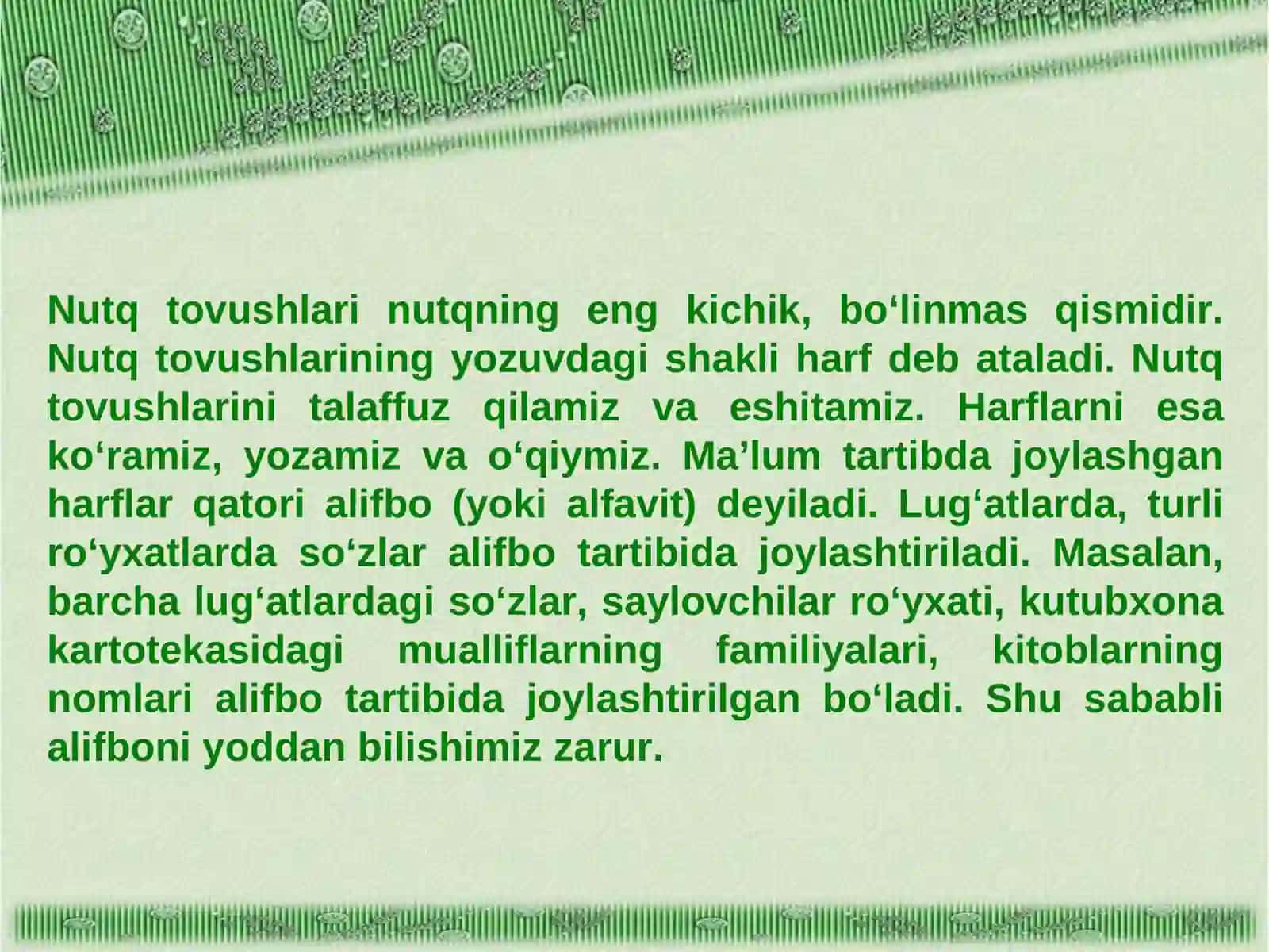 Nutq tovushlari 2